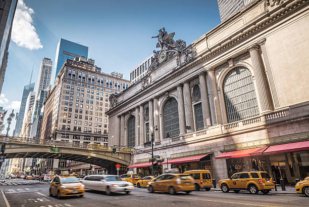 Grand Central Terminal with traffic New York City USA - NYPERSP